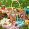 Miniatura y picnic comida sana 