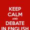 online Debate in English
